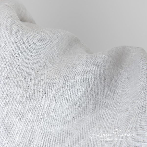 Off-white linen fabric