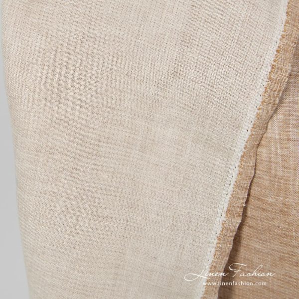 Double sided light brown fabric.