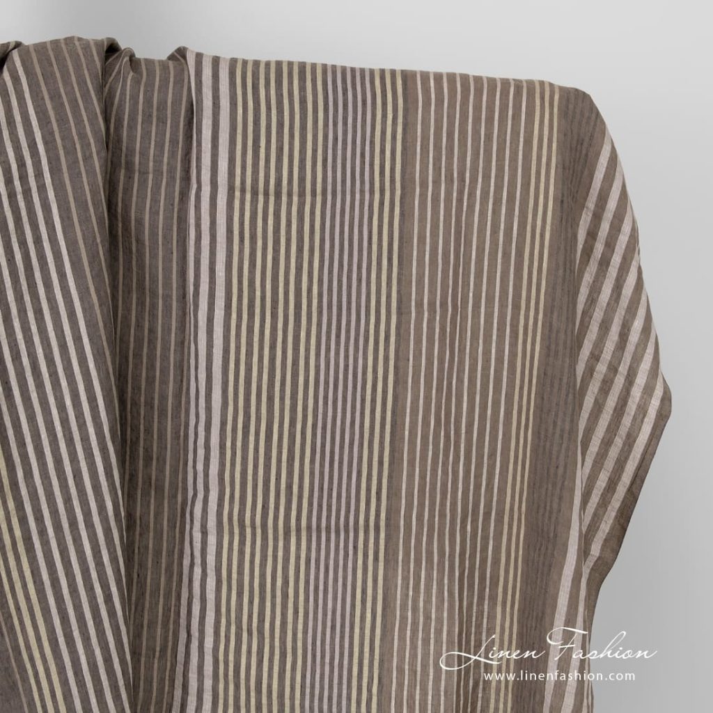 Multicolored linen fabric