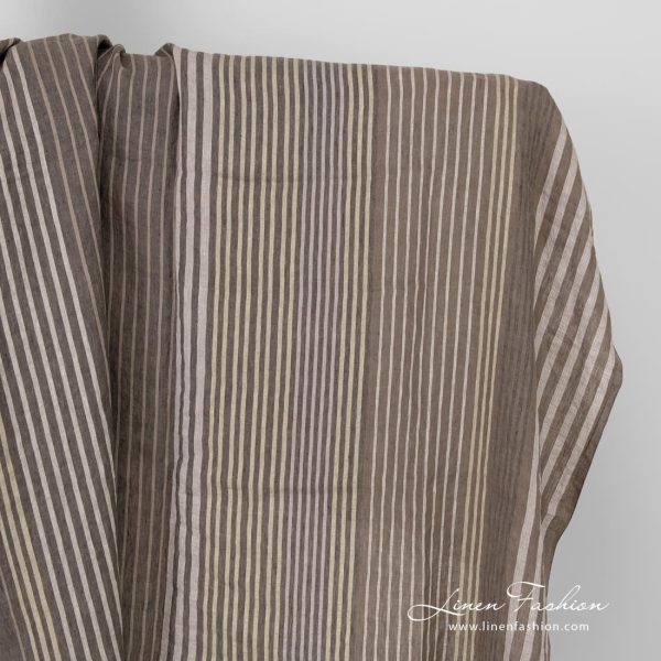 Multicolored linen fabric