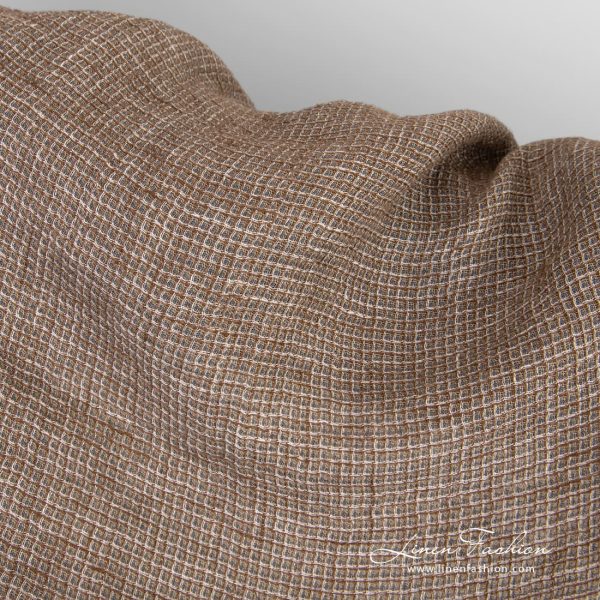 Brown linen fabric, perfect for bathrobes, towels