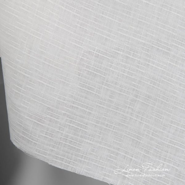 Off white dyed linen fabric.