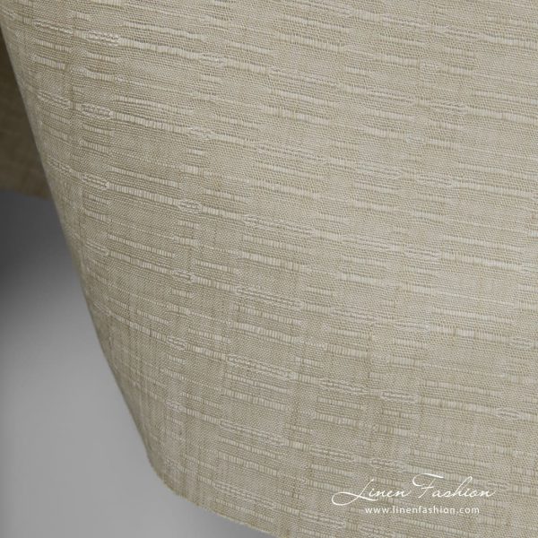 Light brown dyed 100% linen fabric.