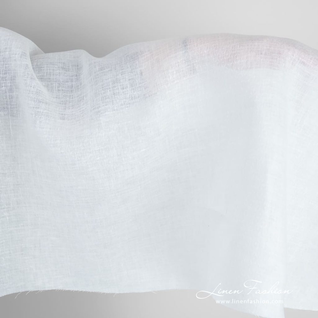 White linen fabric in stylized rhombus