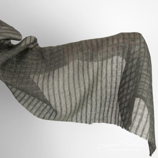 Grey linen fabric