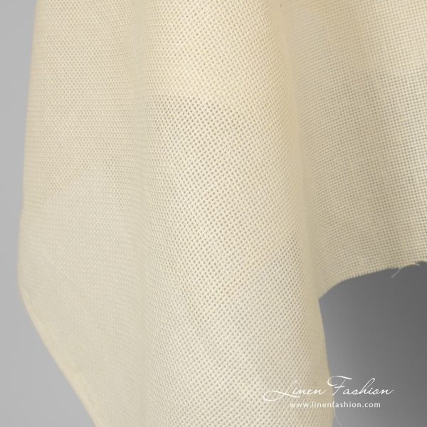 Vanilla dyed 100% linen fabric.