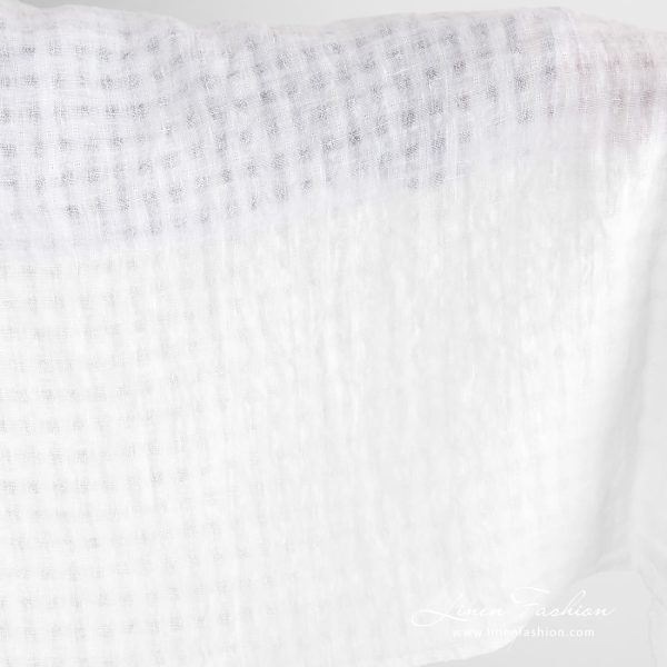 White linen fabric, 145cm width