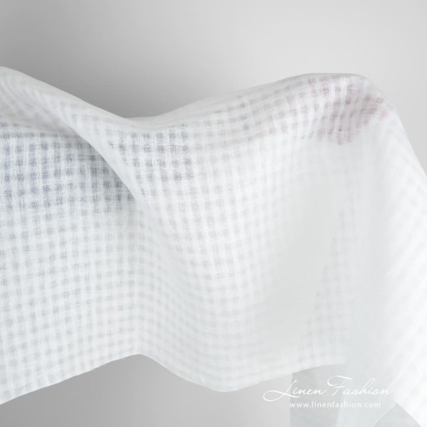 White linen fabric