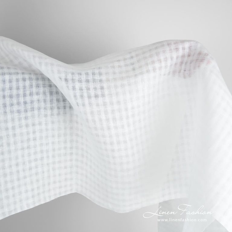 White linen fabric
