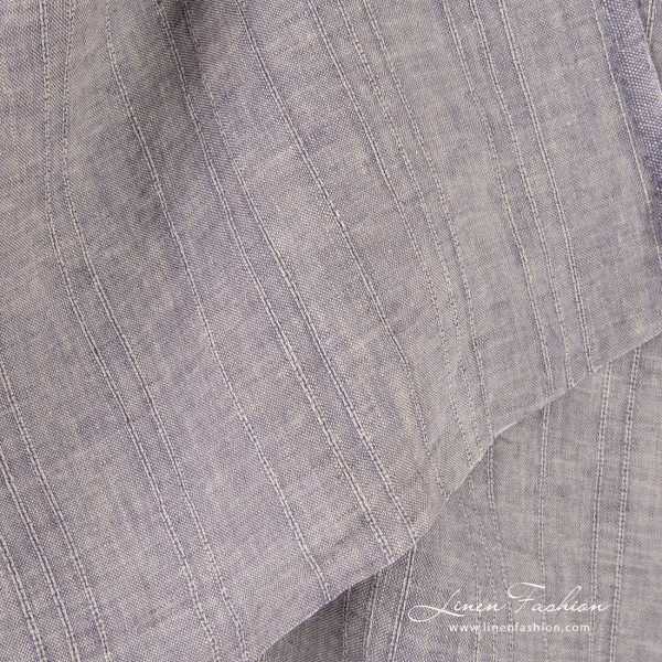 Linen fabric in melange colors, specially washed