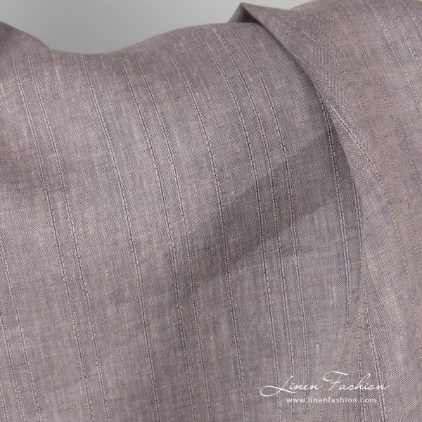 Brownish violet dyed linen fabric.