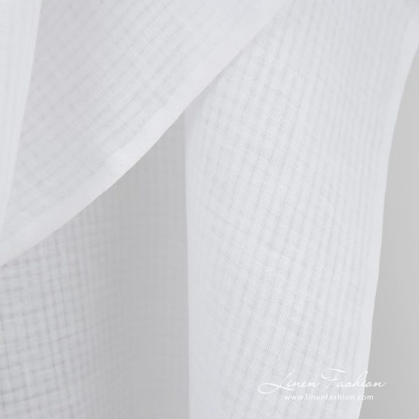 White linen fabric