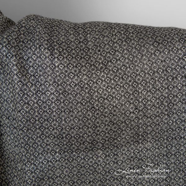 Grey linen fabric