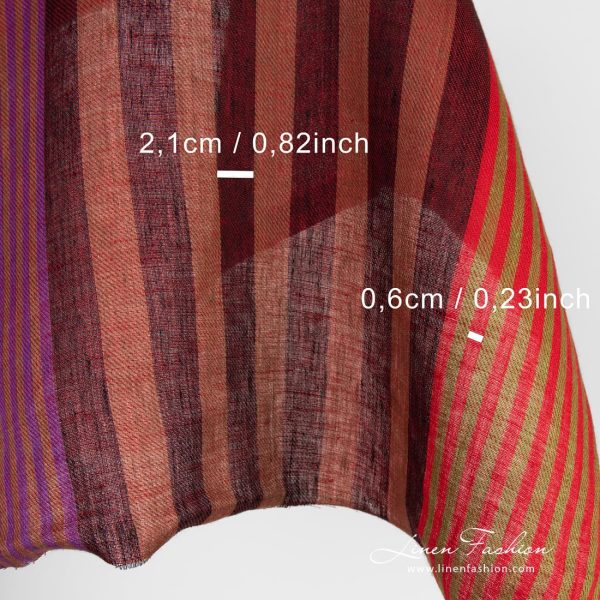 Linen fabric in twill weave