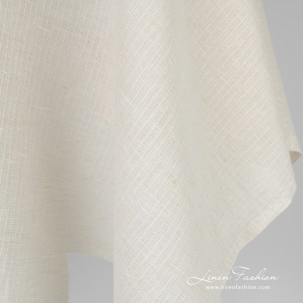 Transparent brownish linen cotton fabric, gauze