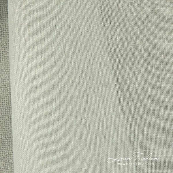 100% linen fabric, pale green.