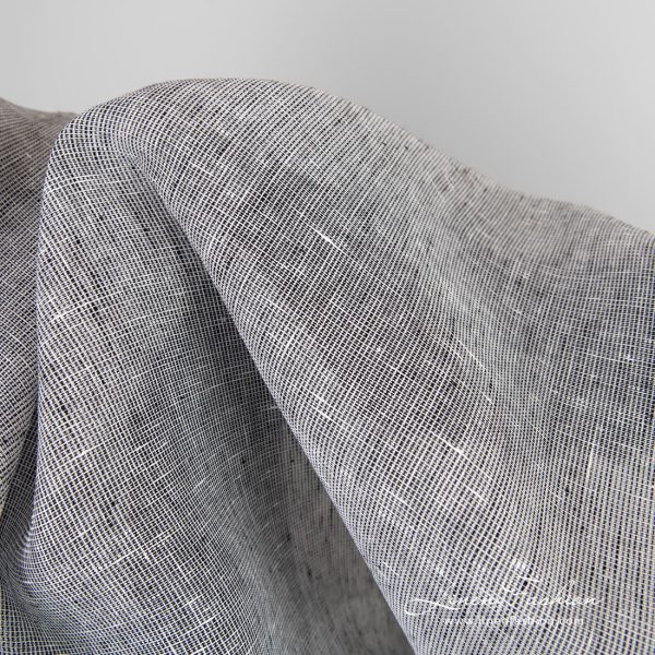 Transparent linen fabric, plain weave pattern