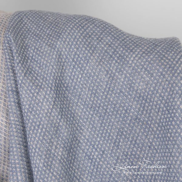 Bluish linen fabric, high quality