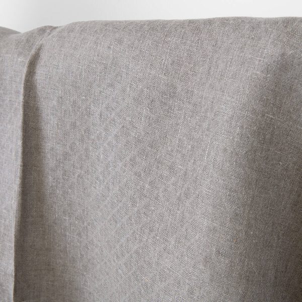 Linen fabric natural jacquard diamonds, undyed linen