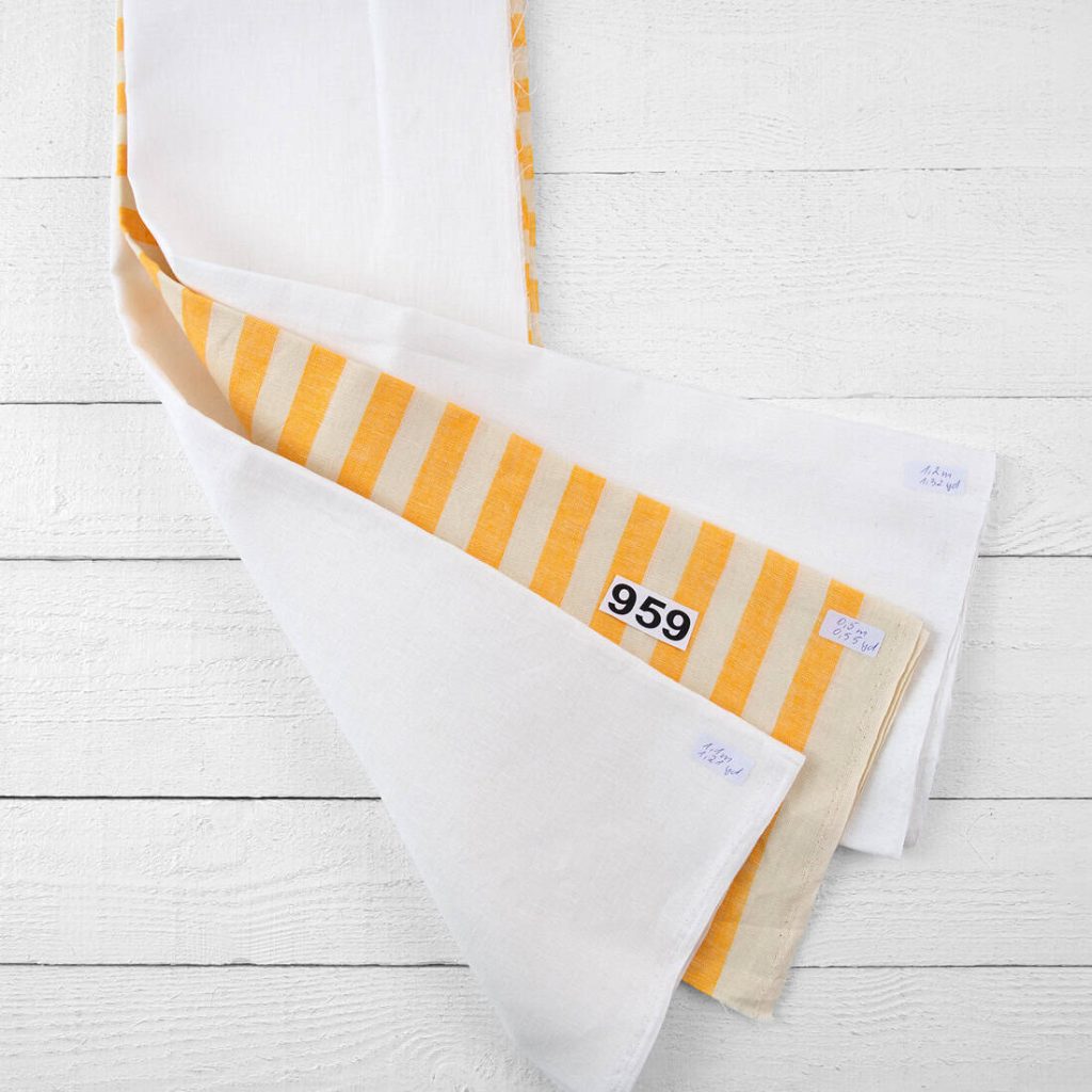 Linen Fabric Cuts, Set No. 959