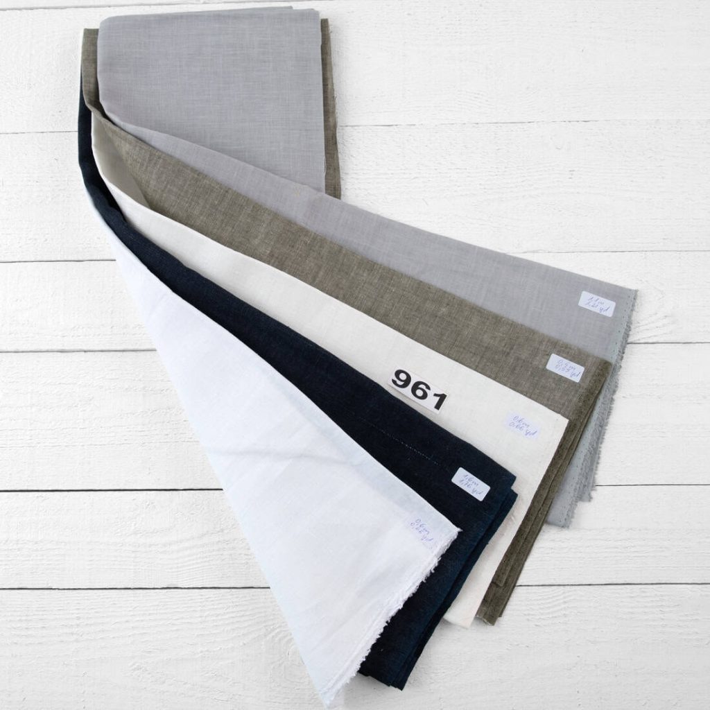 Linen Fabric Cuts, Set No. 961