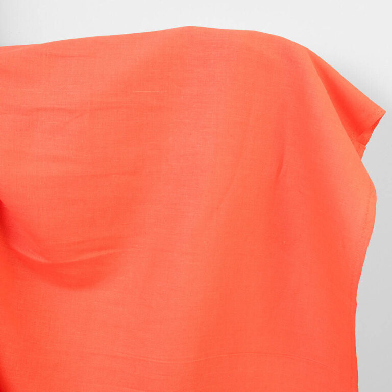 Linen cotton fabric coral twill
