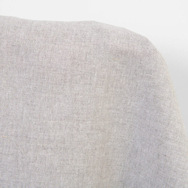 Linen cotton fabric natural and white melange, 180cm width