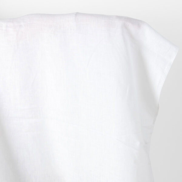 Linen fabric plain optical white