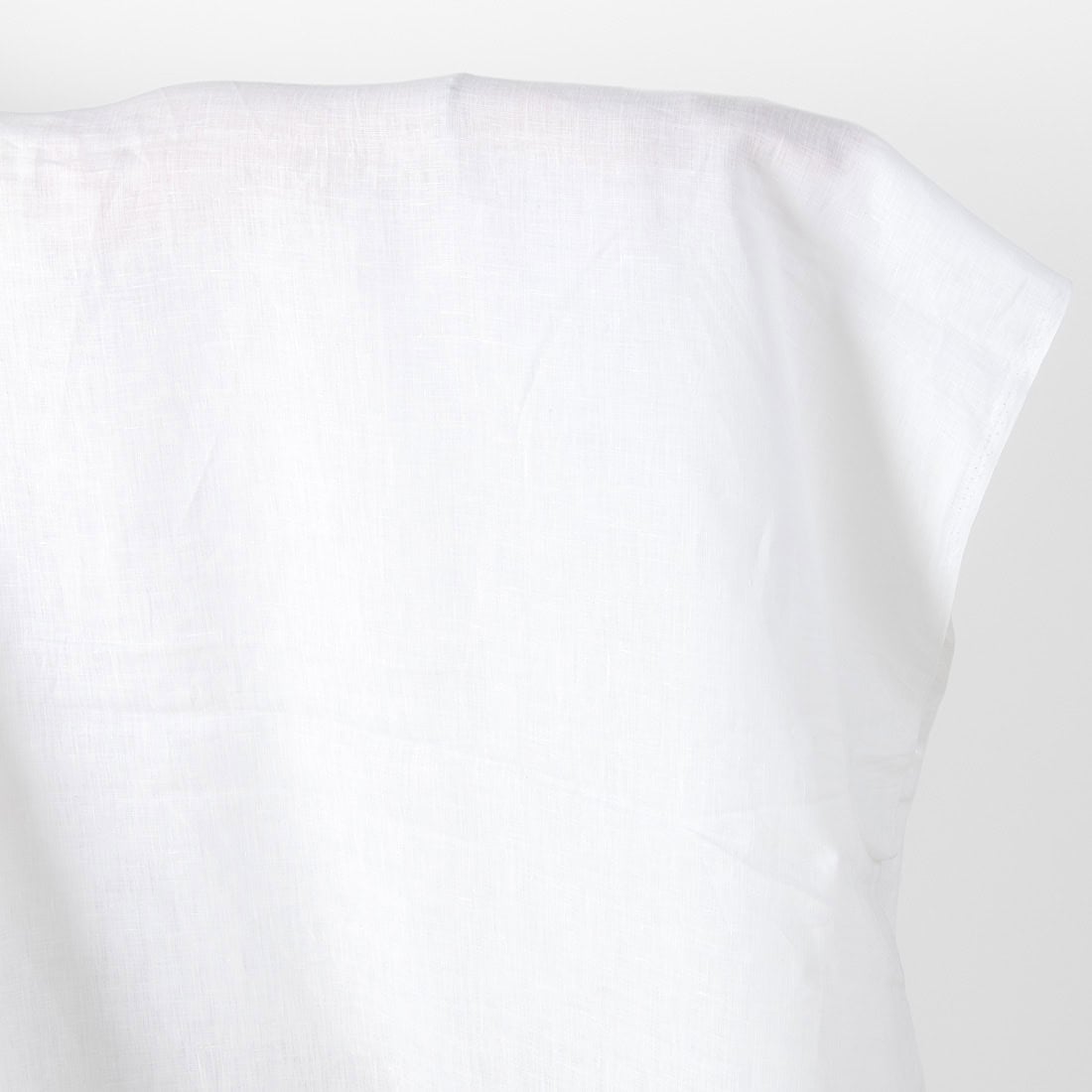 Linen fabric plain optical white