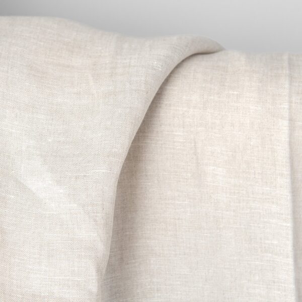 Linen fabric natural and off-white melange lightweight, 150cm width